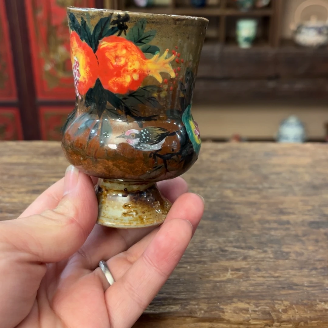 柴烧手工手绘陶瓷