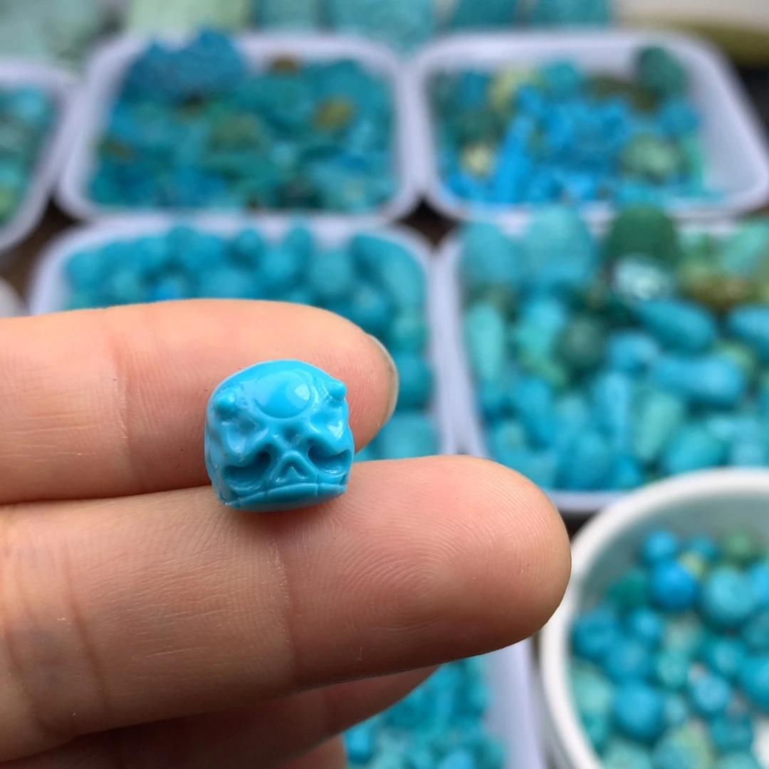 绿松石未镶嵌吊坠(不含链)11×11.5