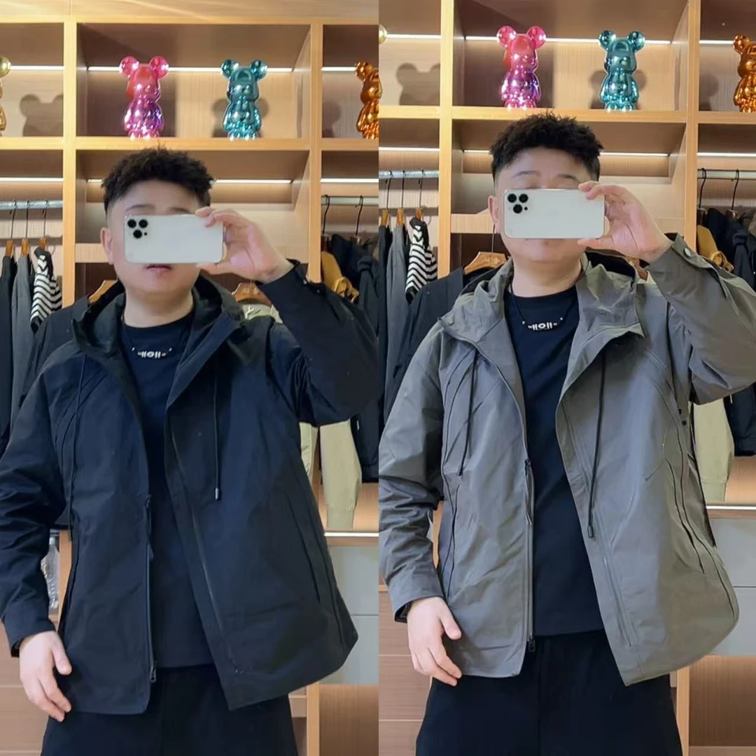 【XQ】春季新款2527男士休闲连帽夹克外套