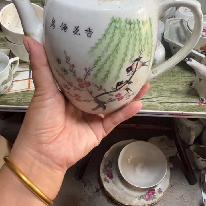 都是瑕疵品看好下单鸟与花香口内有窑封