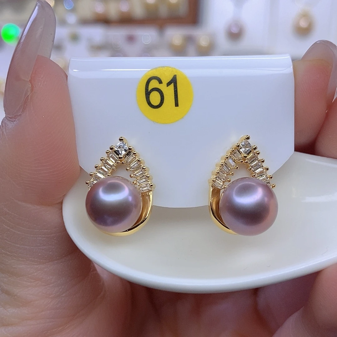 淡水珍珠未镶嵌耳饰