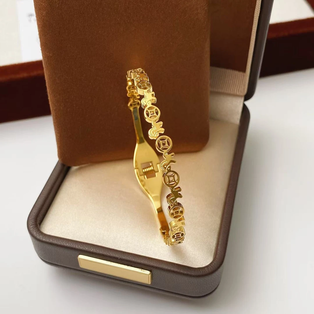 钛钢手镯 佳佳（V118）58毫米*49毫米 【马上有钱】手镯