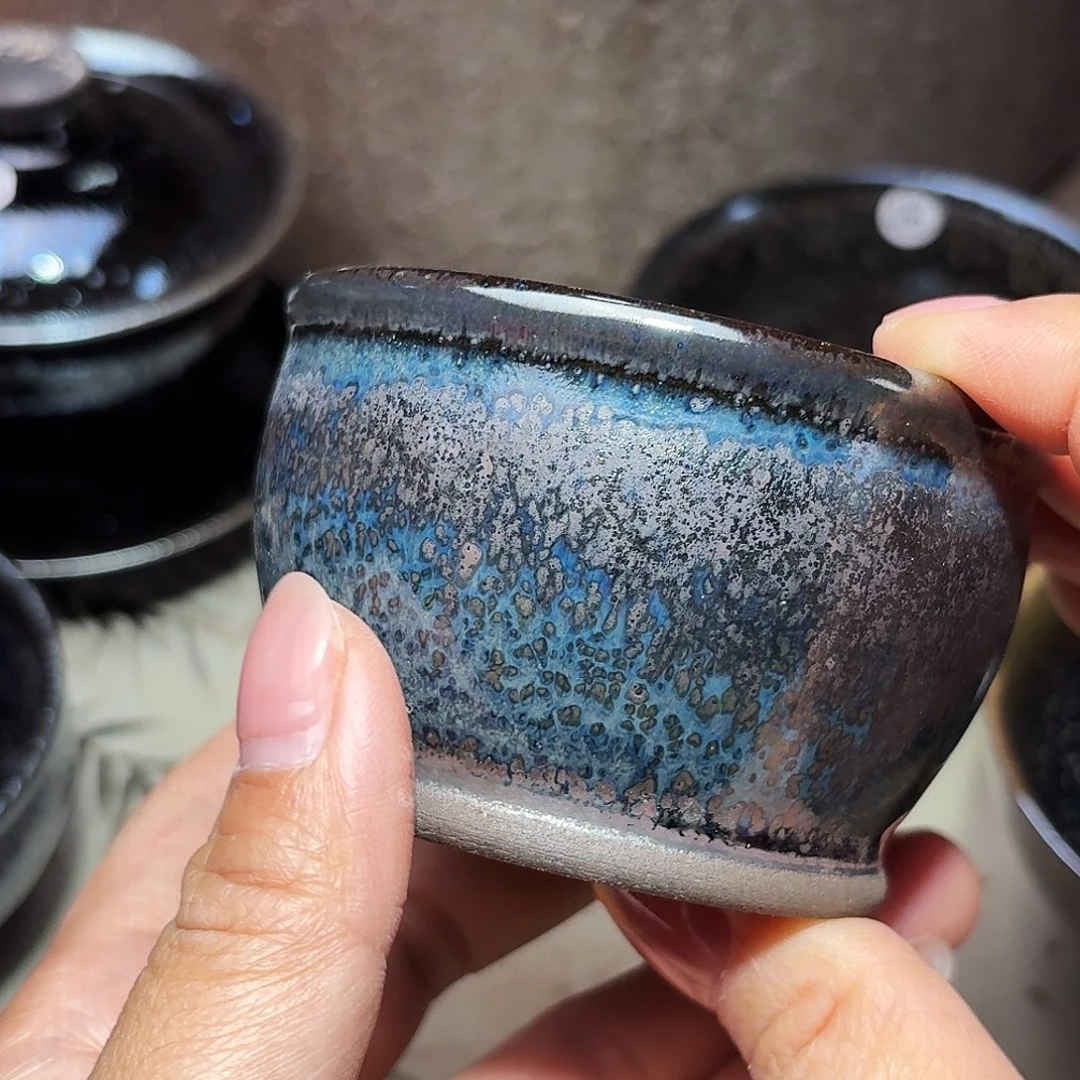 茶盏义兴龙窑建盏465微瑕