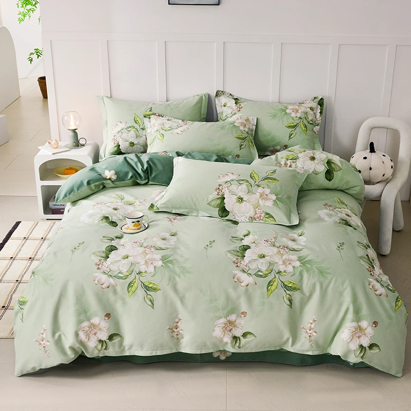 【新品特惠】全棉四件套100纯棉被套床单被罩床上用品床裙款