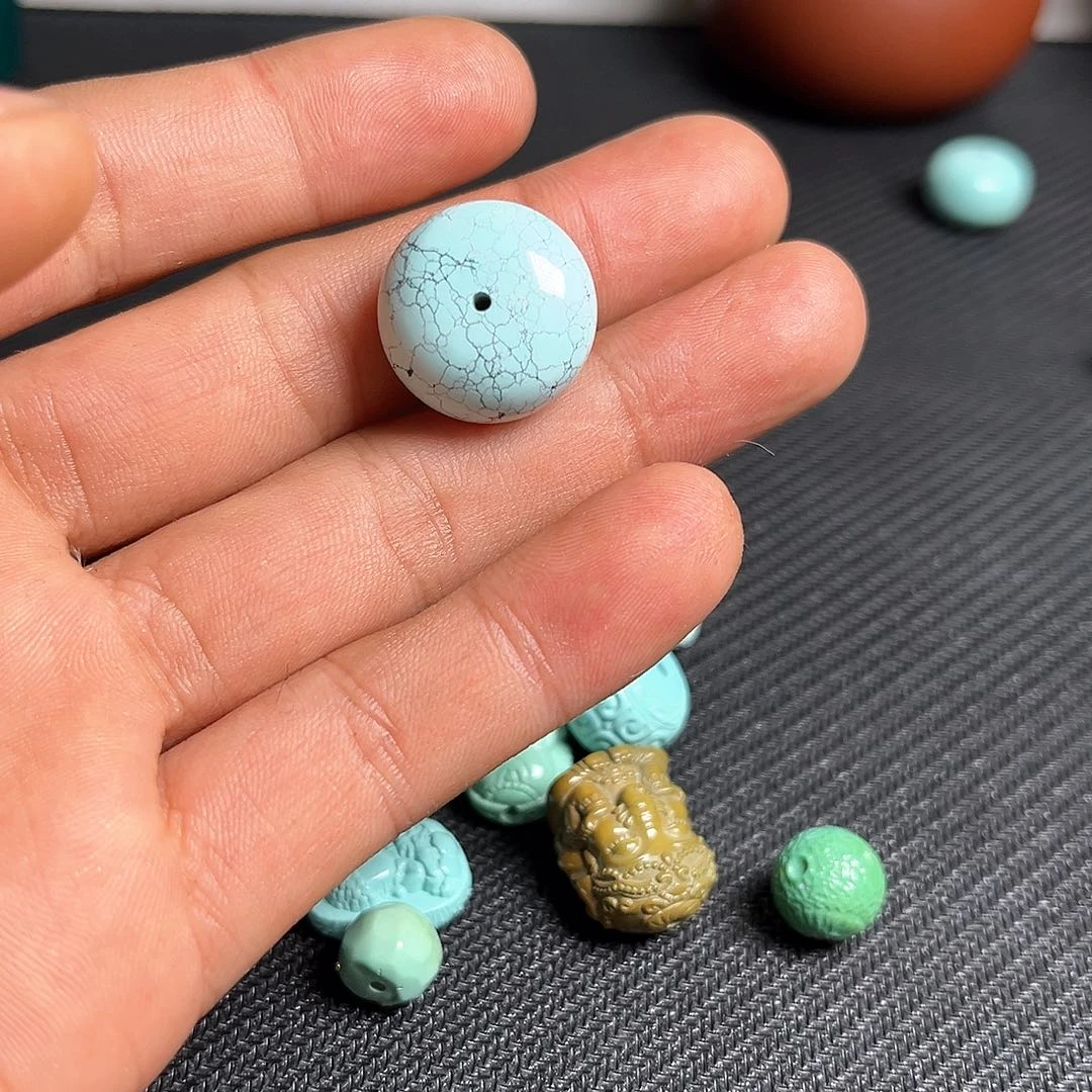 绿松石珠珠未镶嵌人****演