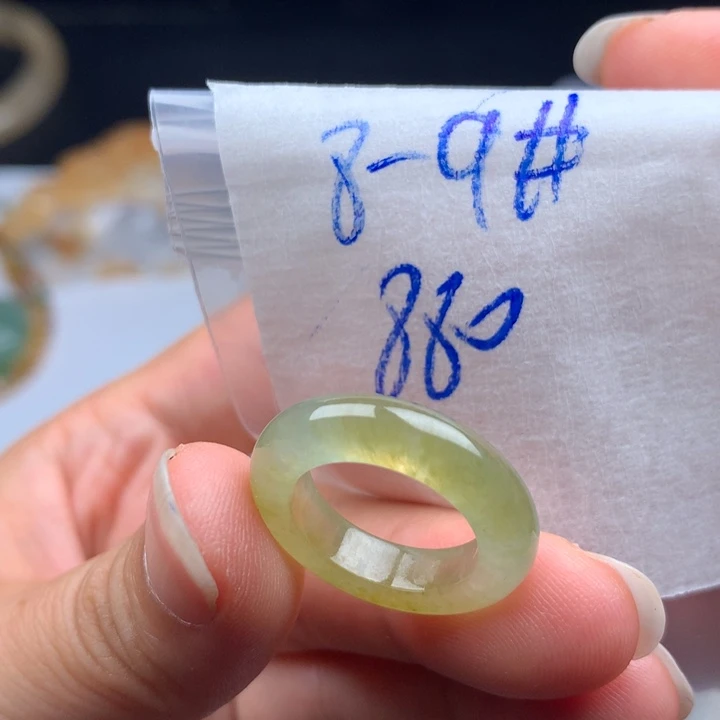 未镶嵌戒指翡翠戒圈