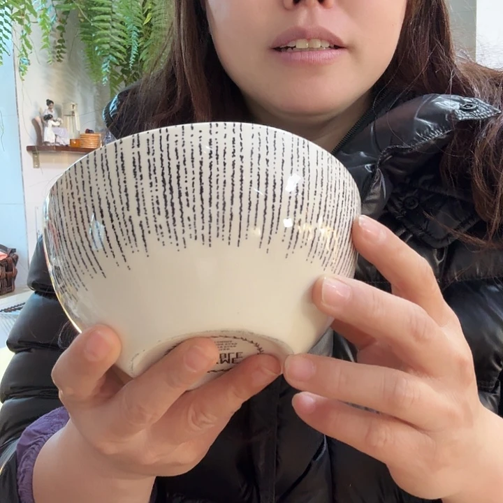 扬***士外贸条纹面碗微瑕