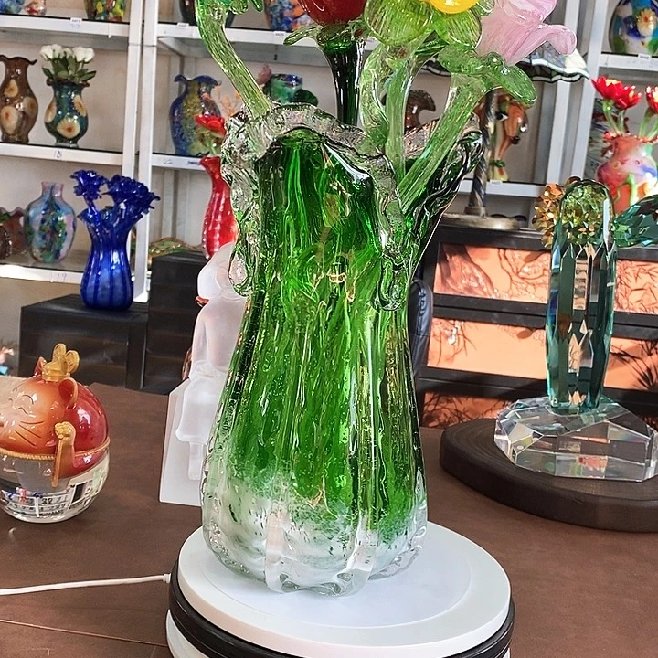 夜光花花瓶高33厘米口径7厘米