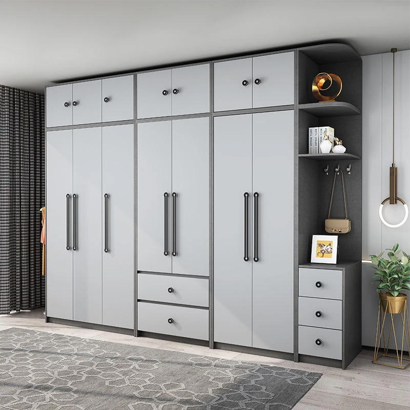2025新款北欧衣柜家用卧室小户型储物柜实木质衣柜出租房大衣橱