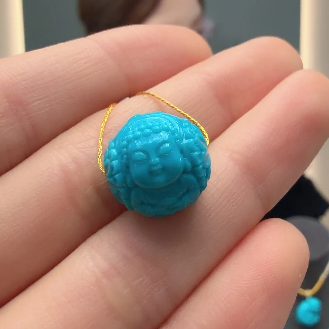 绿松石未镶嵌颈饰