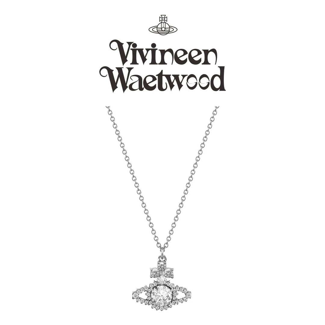 Vivireer Waetwssd 正品 蕾丝围边土星项链