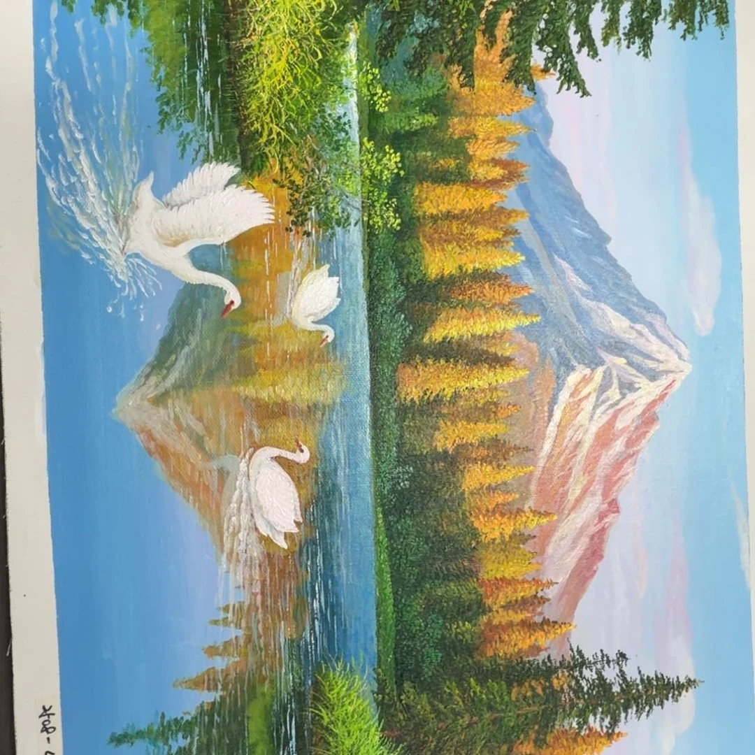 油画加油加油努力加油努力