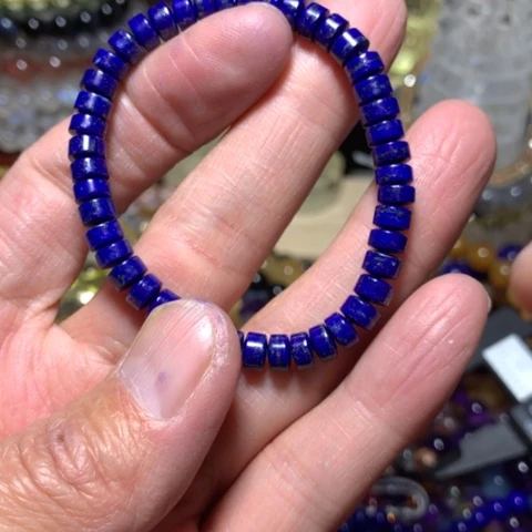 青金石手链未镶嵌盘珠手串6mm