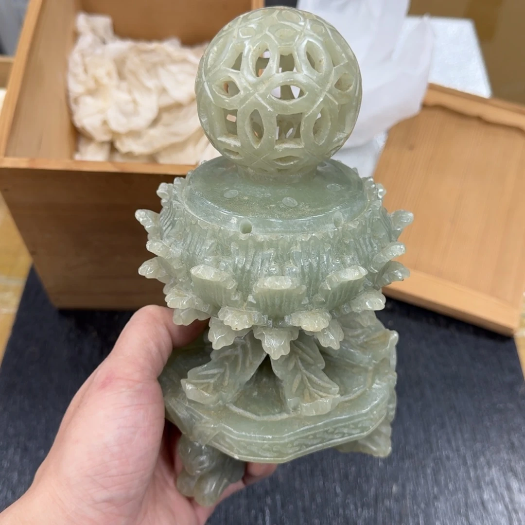 石材日本中古工艺品摆件