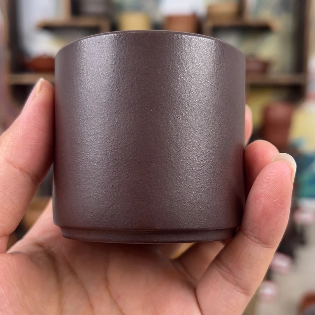 紫砂茶杯拙器甄选，纯原本矿。