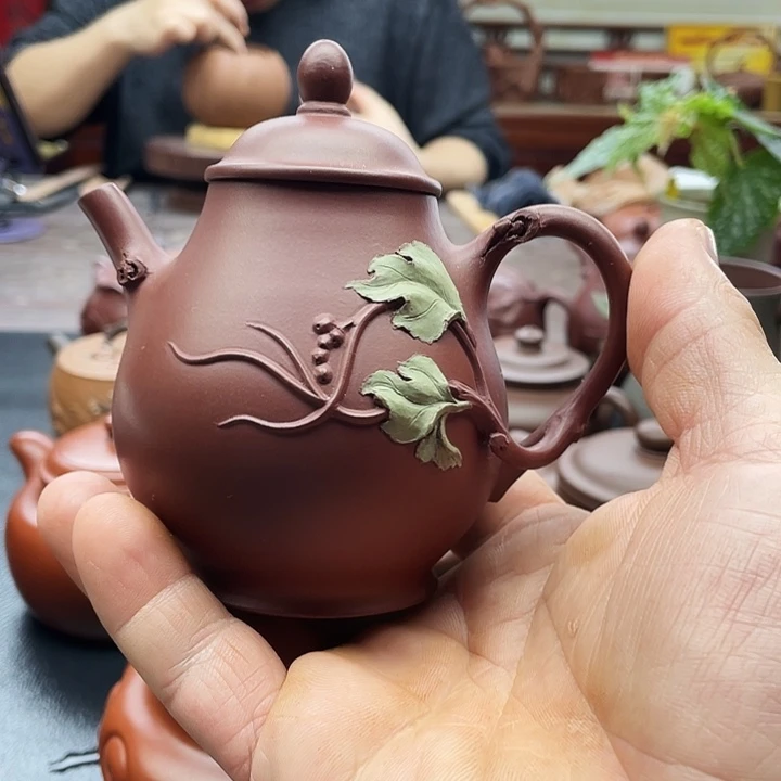 紫泥茶壶190 cc精致花器