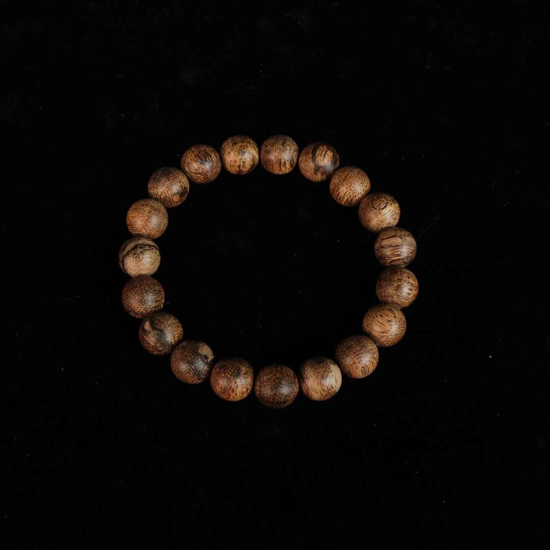 A5508 菩萨虎斑棋9分沉沉香手串 1.0cm 9.1g