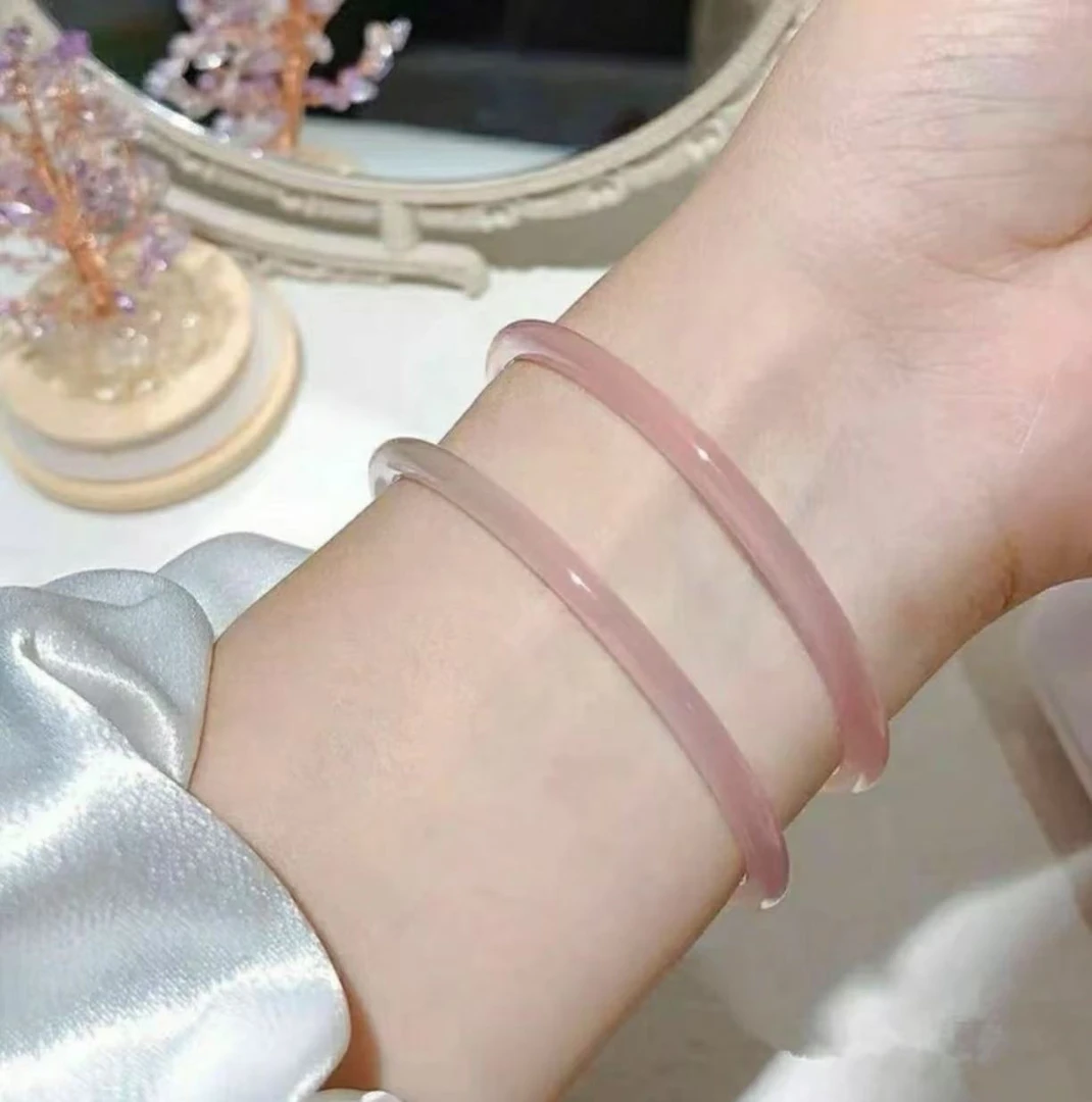 非金属玻璃手镯 古风轻奢少女叮铛镯（对对碰）美人镯-拆开不退护