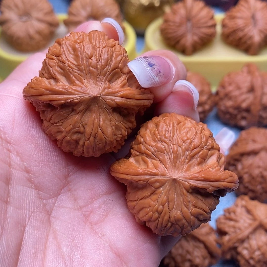 把件文玩核桃毕业红皮磨盘40尺全品