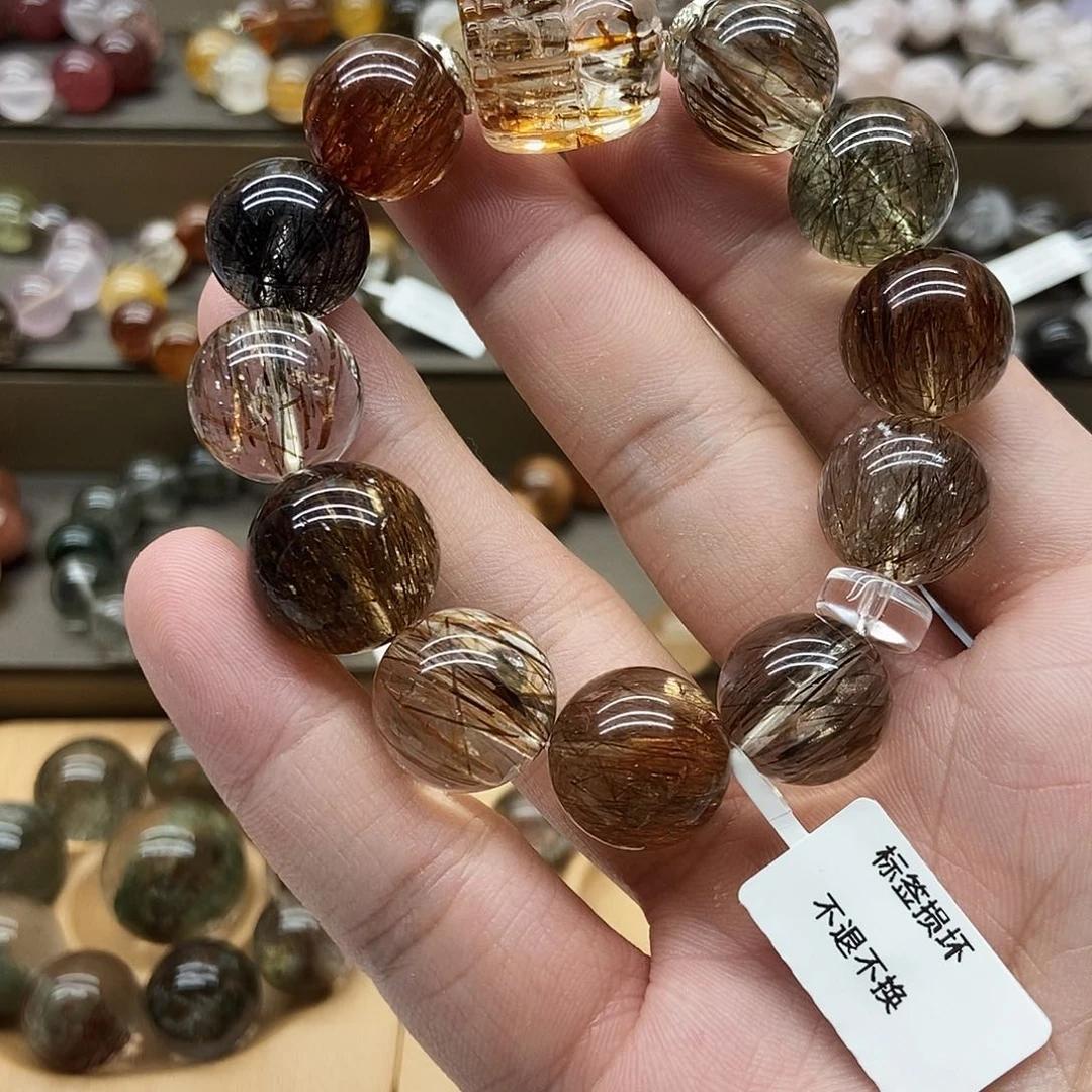 未镶嵌手链水晶花*胡手串