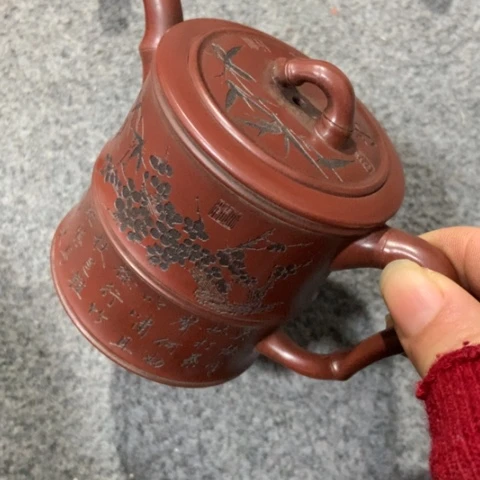 紫砂茶壶陶瓷摆件爱好者摆件