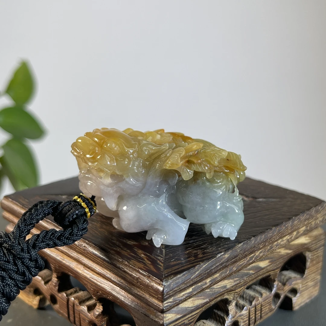 JYW25-151   天然缅甸A货翡翠  飞天貔貅