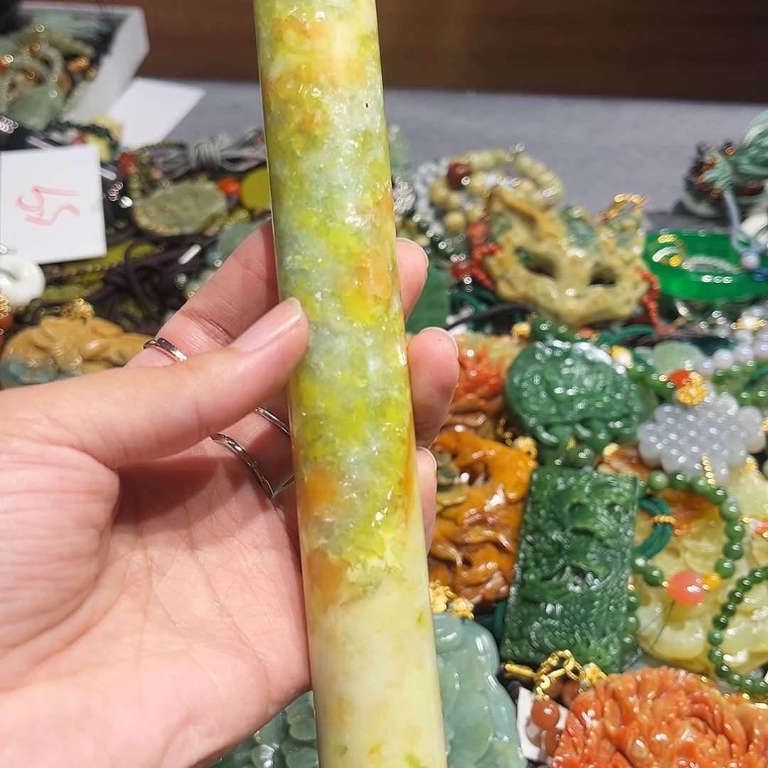未镶嵌岫玉毛衣链