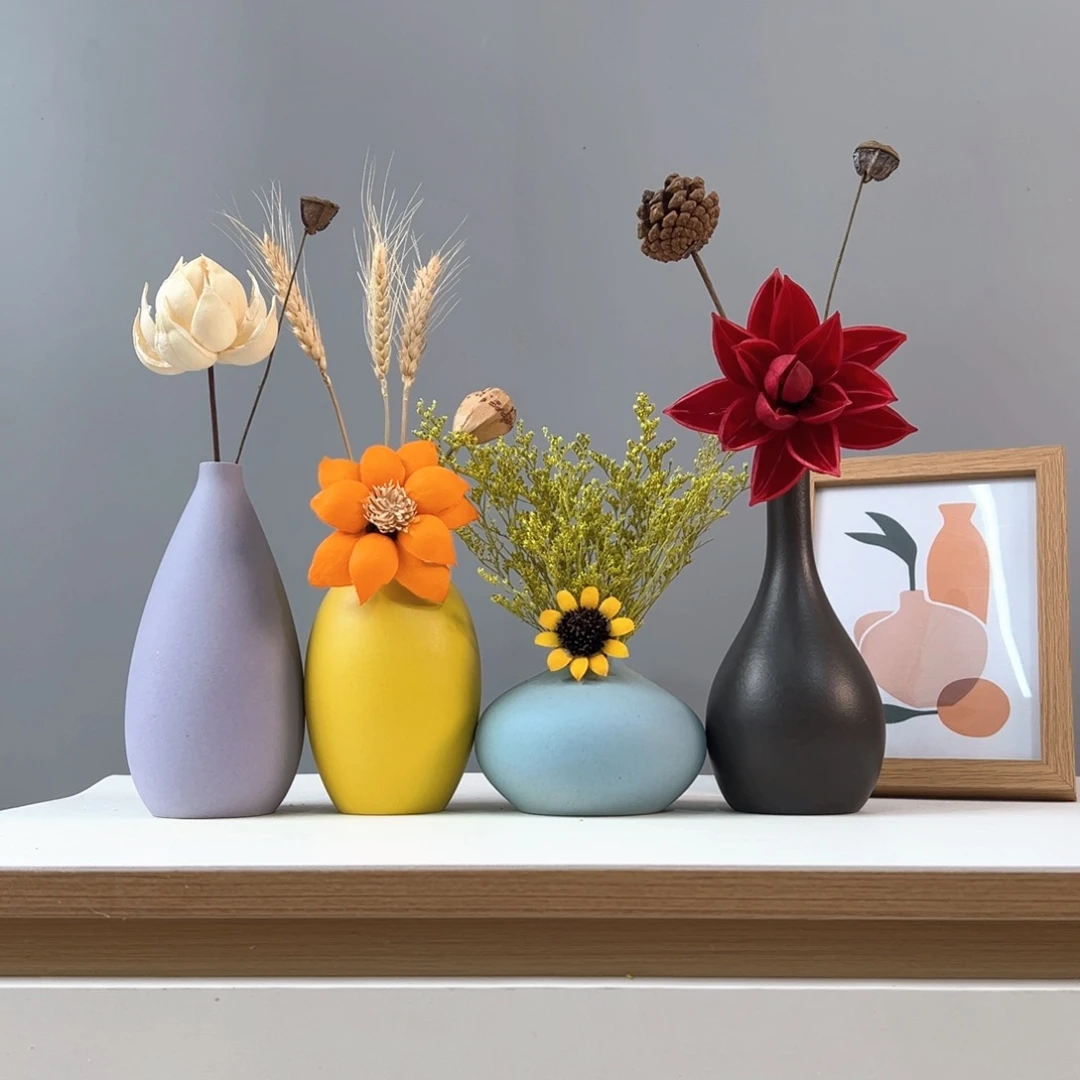 瓶花瓶带花高度20-30厘米左右