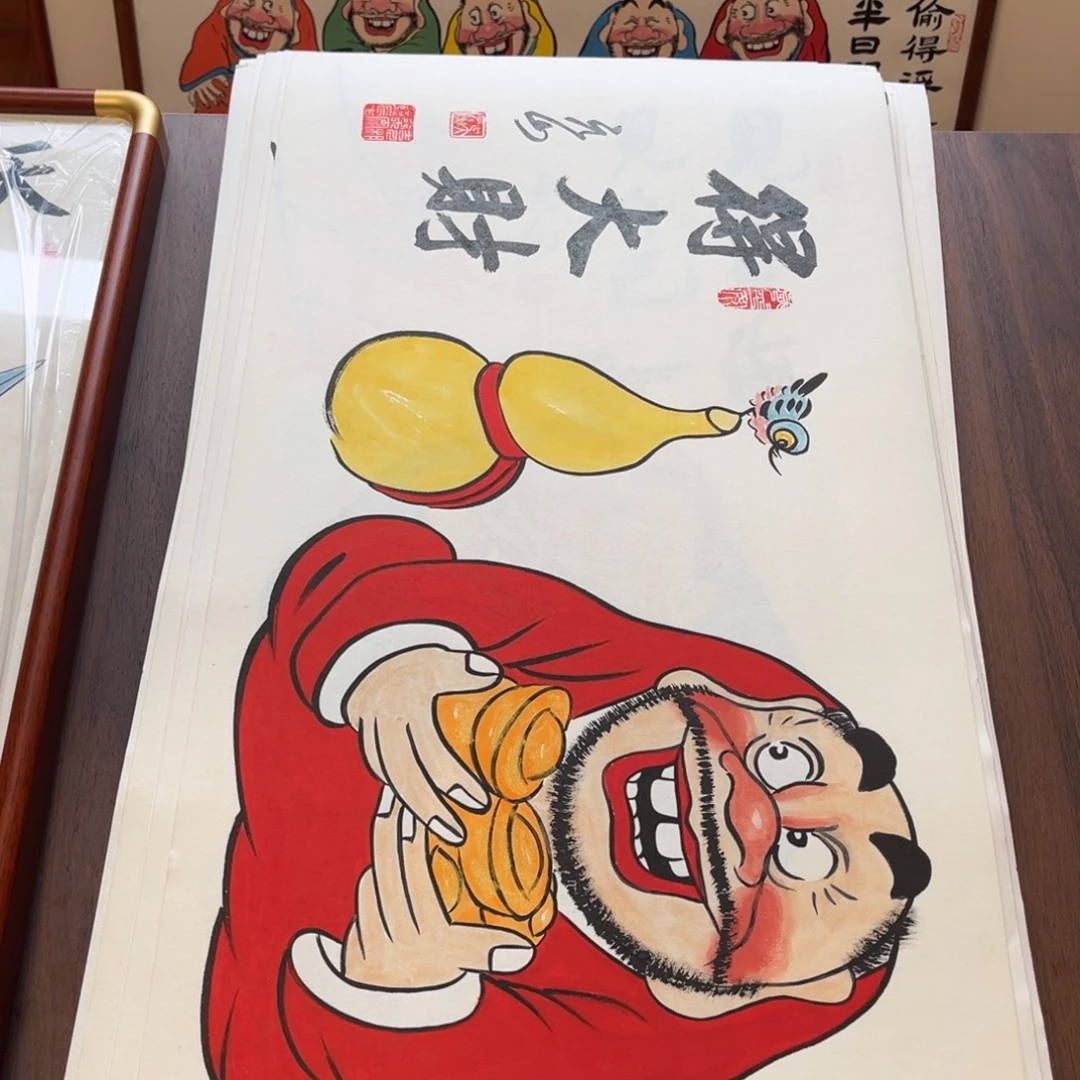 国画纯手绘禅意画作品