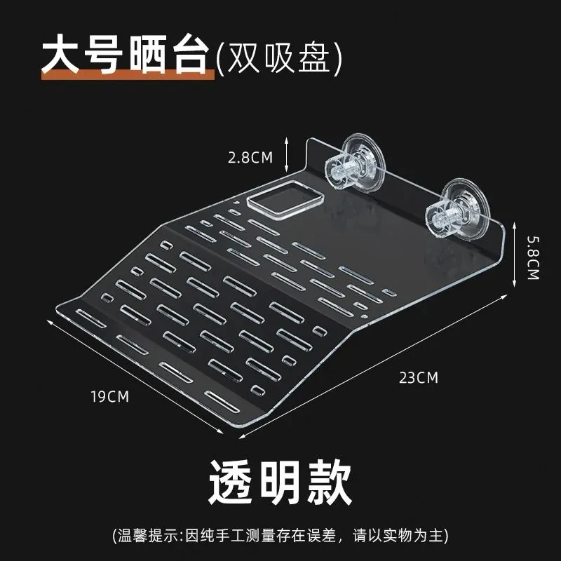 透明乌龟爬台晒台爬坡龟缸造景龟箱爬梯用品水位浮岛巴西龟背台