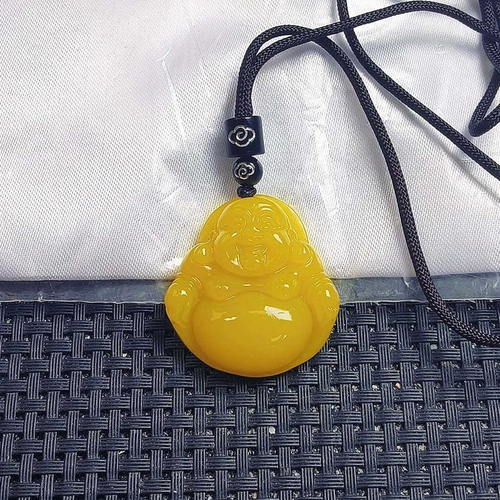 （聚宝严选）D646黄系小佛公套装吊坠妈妈款精致精美百搭时尚