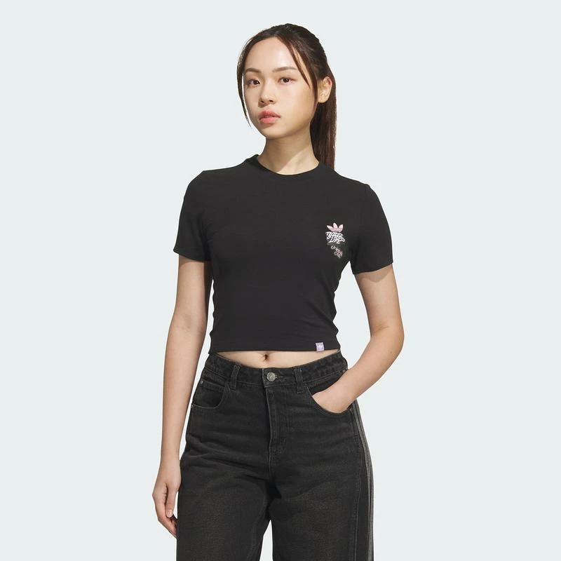 阿迪达斯 （adidas）女子滑板休闲时尚T恤短袖JN1680