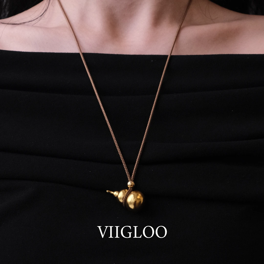 VIIGLOO｜霓福-小金葫芦项链新中式设计款项链