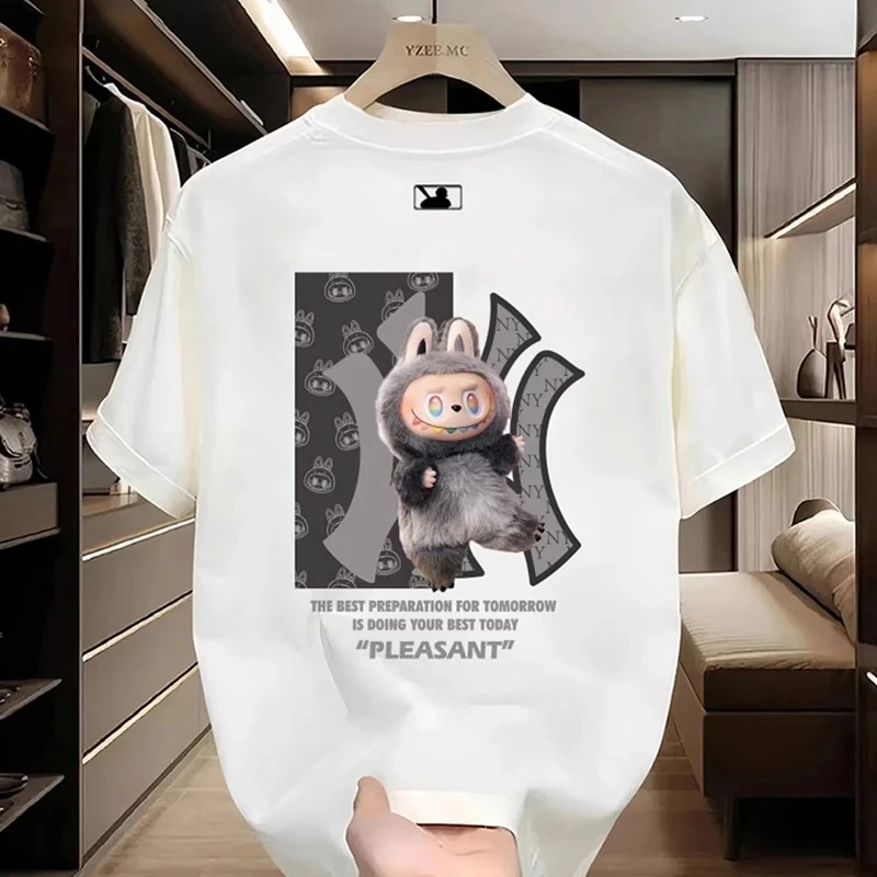 【一折清仓】夏季短袖男女同款情侣半袖圆领潮流印花薄款T恤