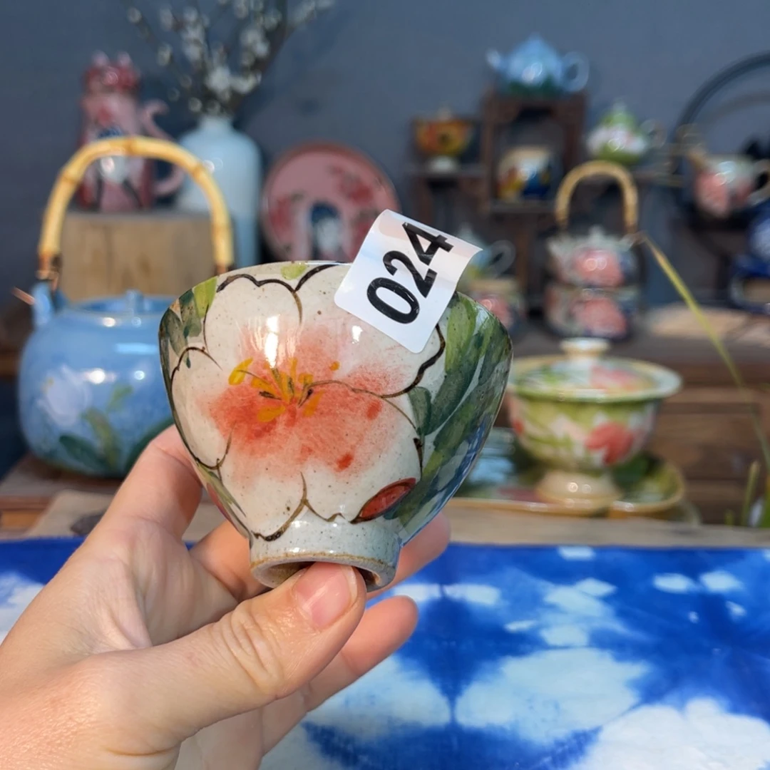 杯素浅陶瓷手工手绘