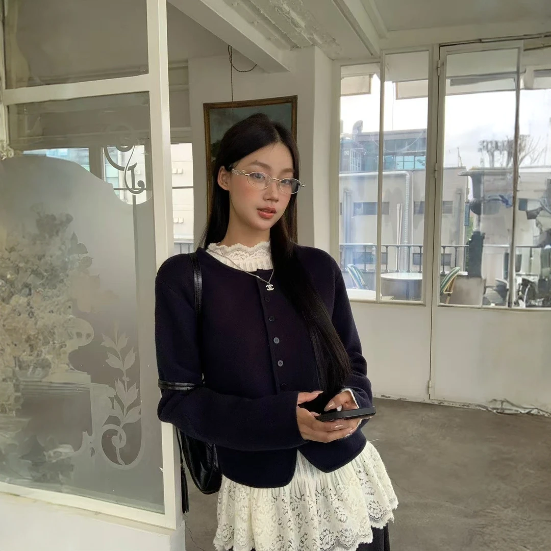 学院风慵懒风森系少女风时尚套装韩版卫衣拼接夹克