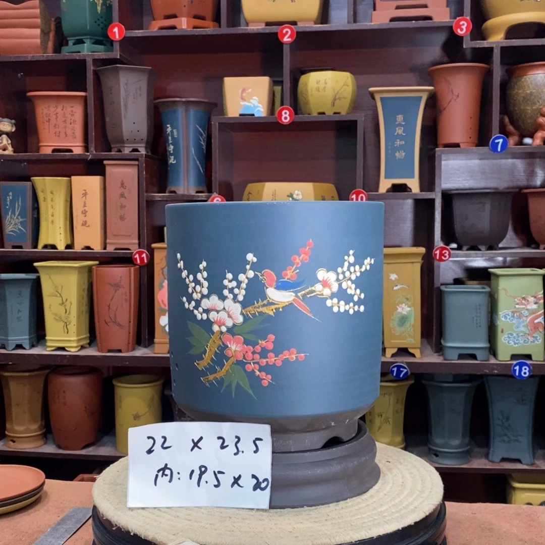 紫砂艺术紫砂花盆