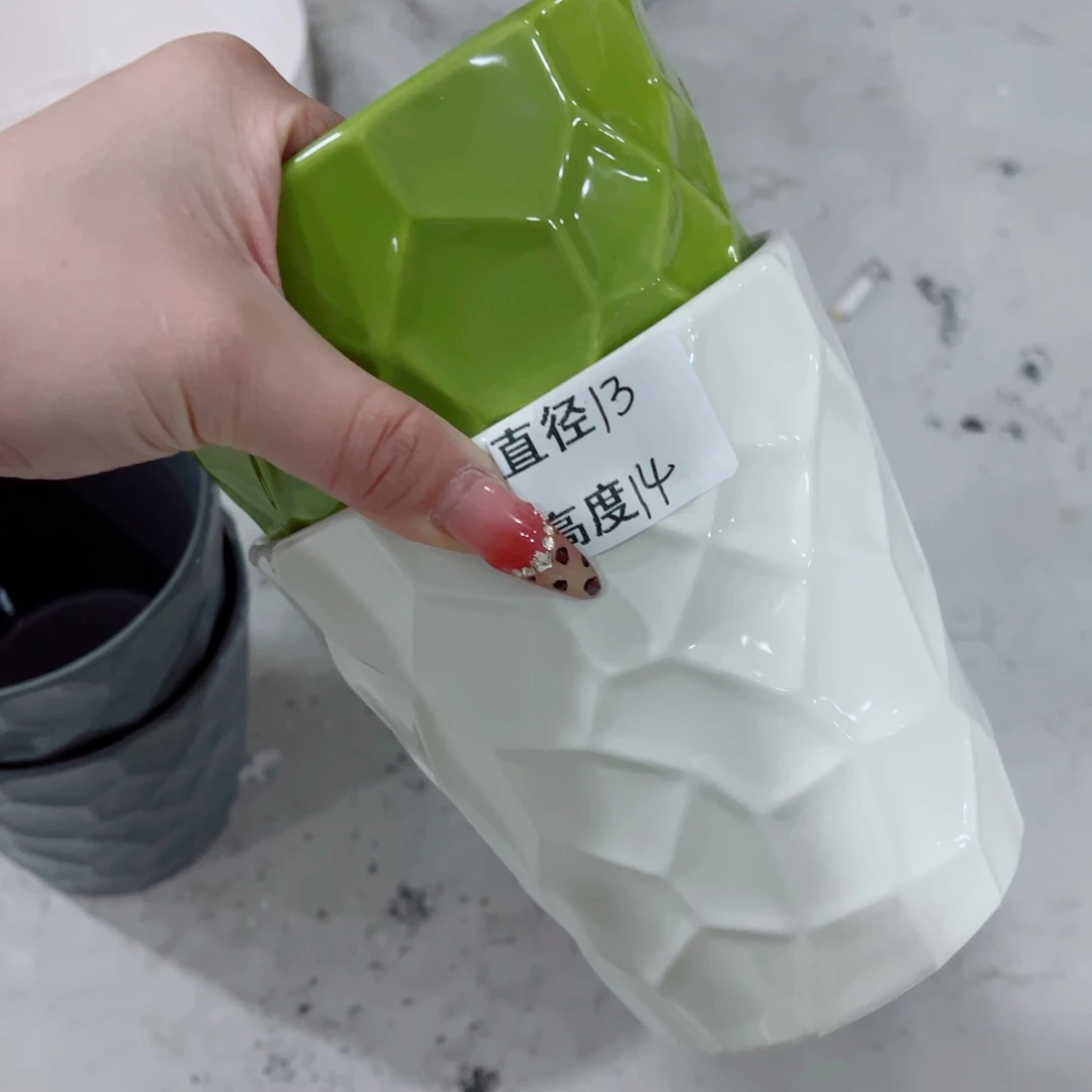 有孔，陶瓷花盆满10米包邮发货