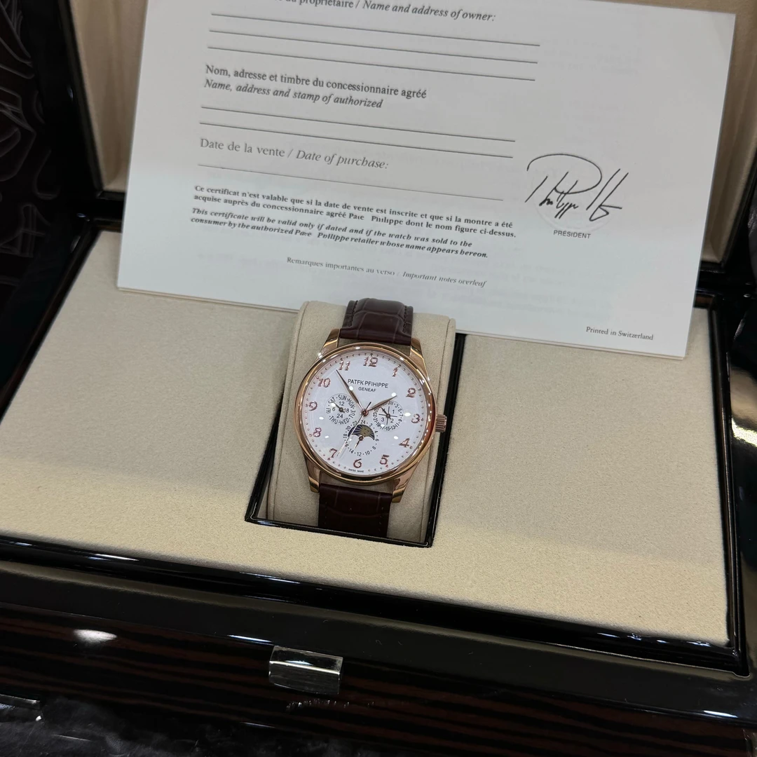 全新 PATFKPFIHIPPE/复杂功能计时自动机械/39MM/25年全套TT