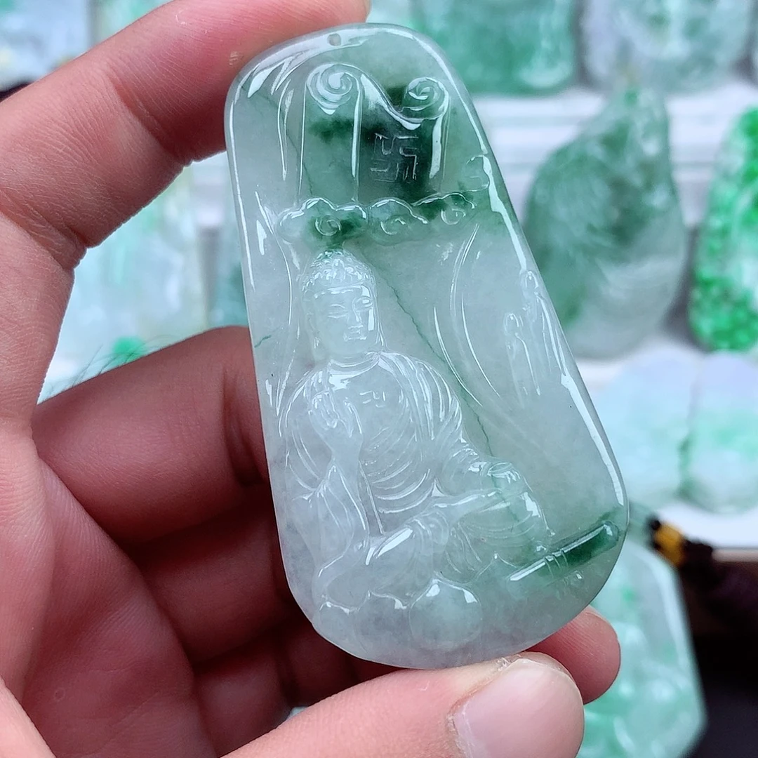 翡翠未镶嵌颈饰翡翠吊坠
