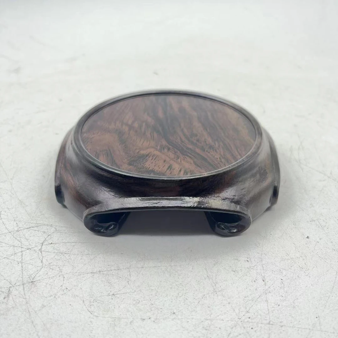 黑檀11天圆地方新款底座壶承杯垫杯托桌面特色摆件