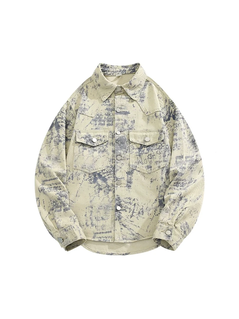 主播推荐~051-100牛仔外套复古宽松机车百搭休闲减龄款