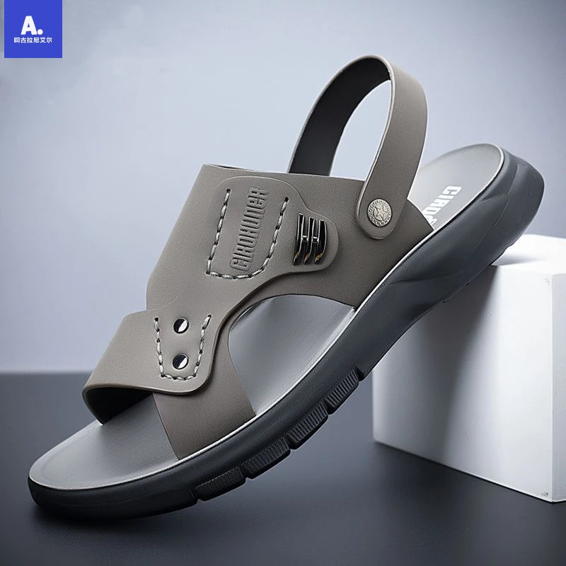 【工厂直发】 夏季沙滩鞋凉鞋防水防滑软底鞋防臭男士两用凉拖鞋