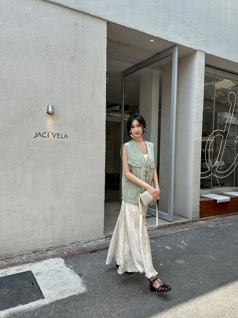 KEH FORME 设计师品牌牛仔马甲 D71J009