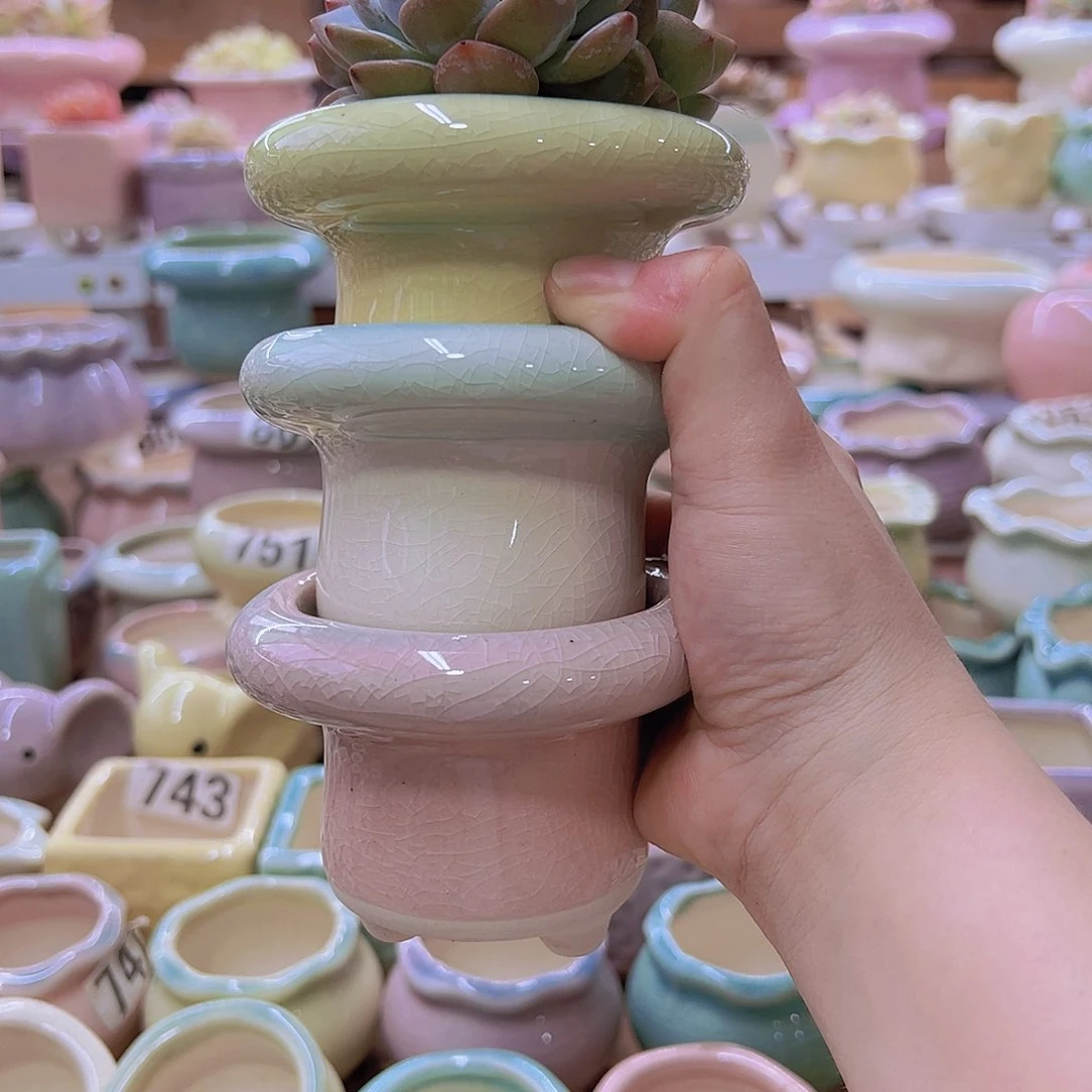 陶瓷花盆当场满12包邮