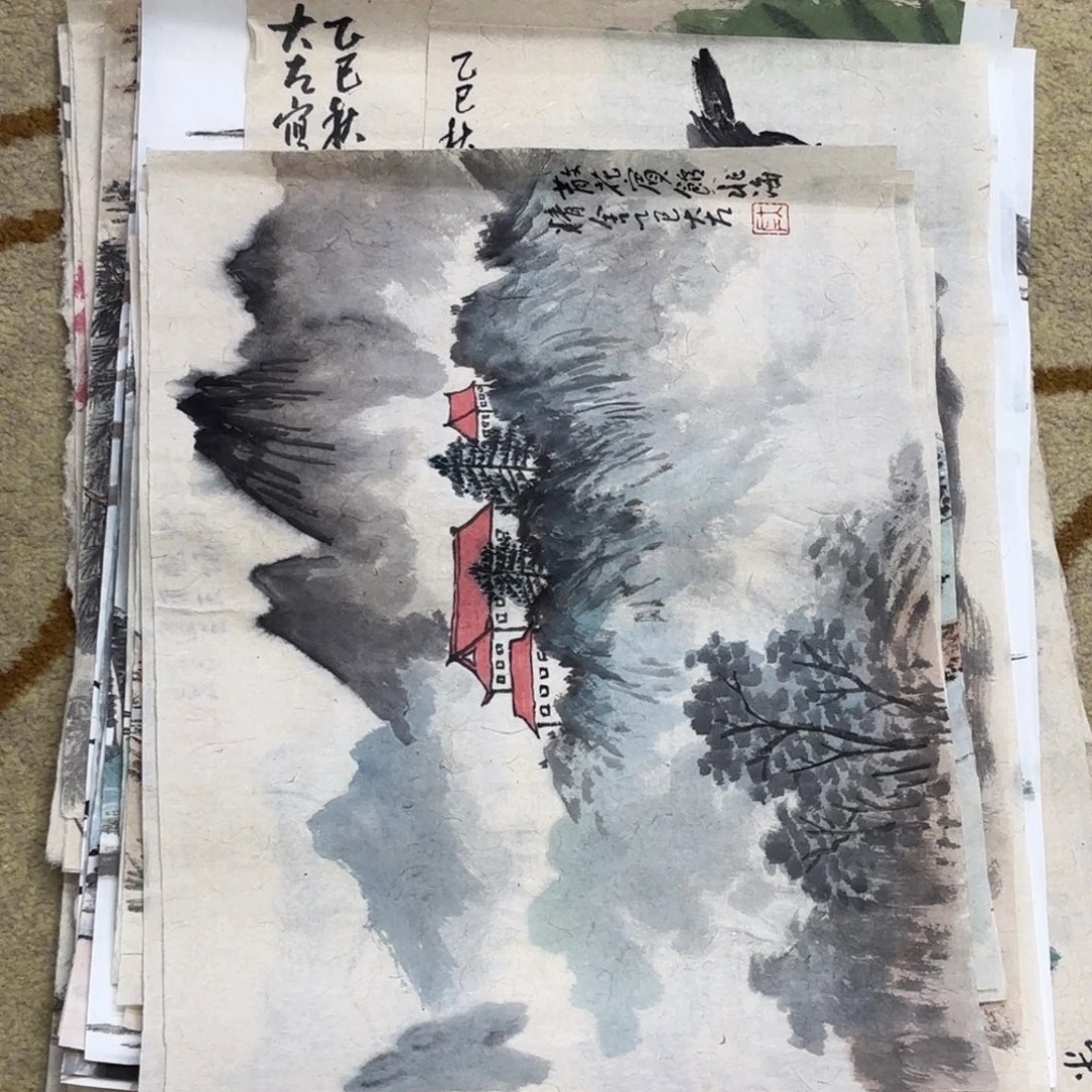 国画大左老师作品刘