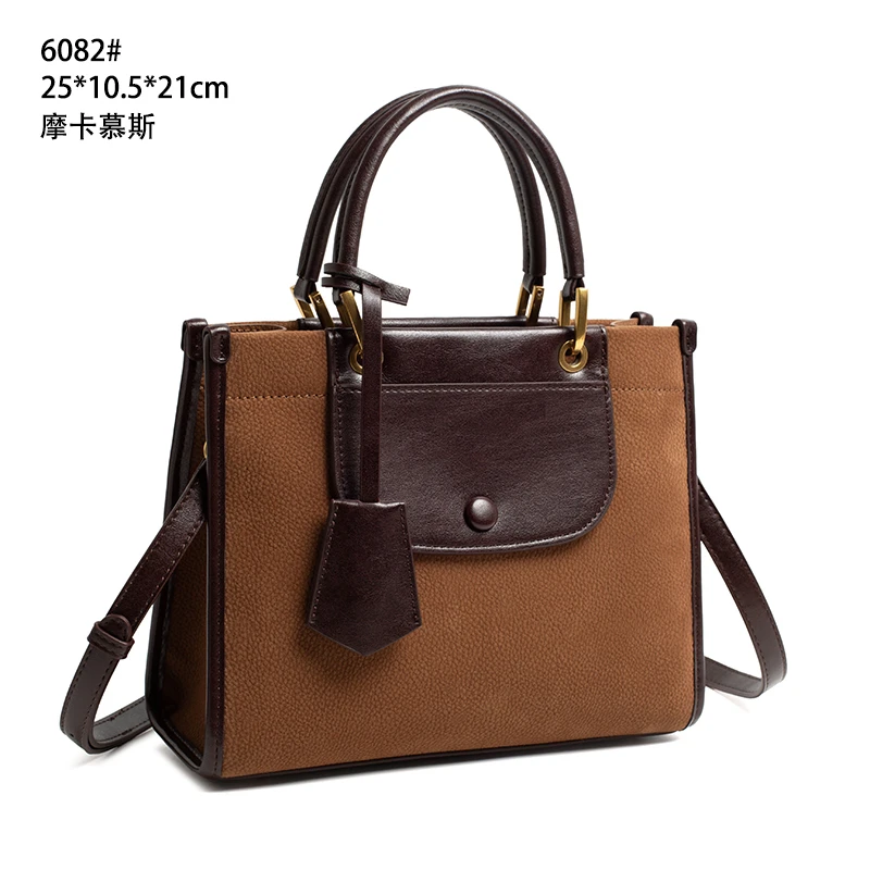 TUANZI『Cabas』L＆C秋冬新款手提腋下包 QYX-6082-摩卡慕斯