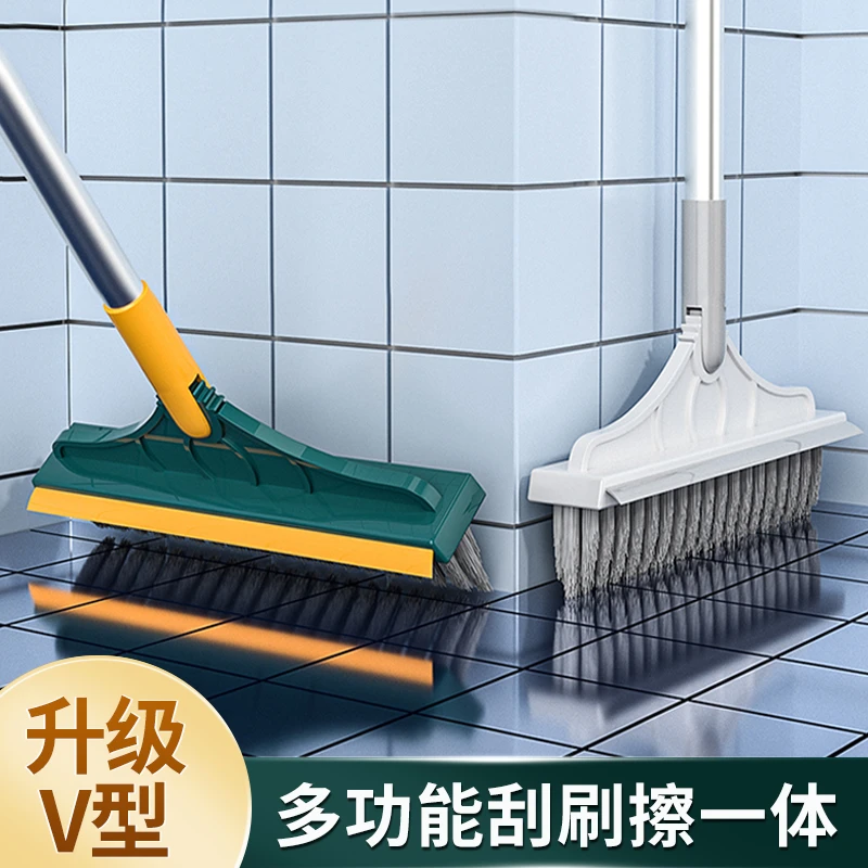 西邮哥【新疆包邮】地刷旋转刷子长柄地板刷厕所浴室硬毛洗地瓷砖刷