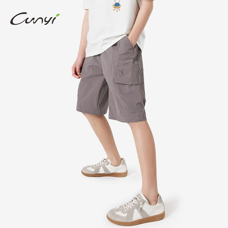 纯一良品童装儿童梭织五分裤2025夏季新款中大童潮流百搭休闲裤