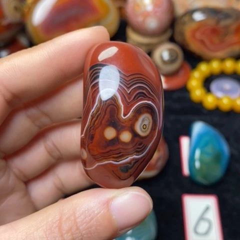 未镶嵌玛瑙/玉髓珠宝奇石用****8打孔不退不换